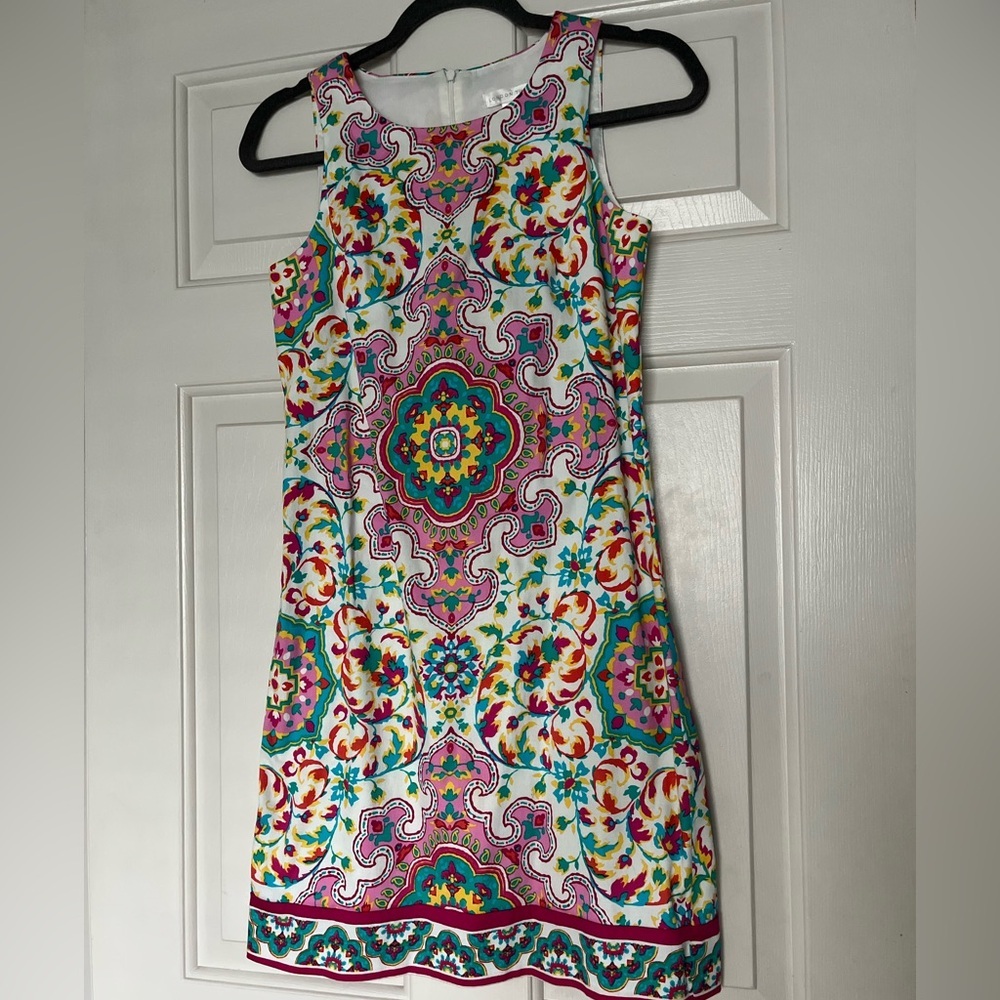 London Times Multicolor Patterned Mini Dress